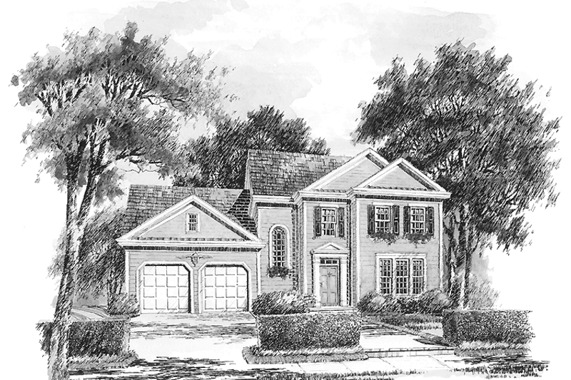 Home Plan - Colonial Exterior - Front Elevation Plan #429-289