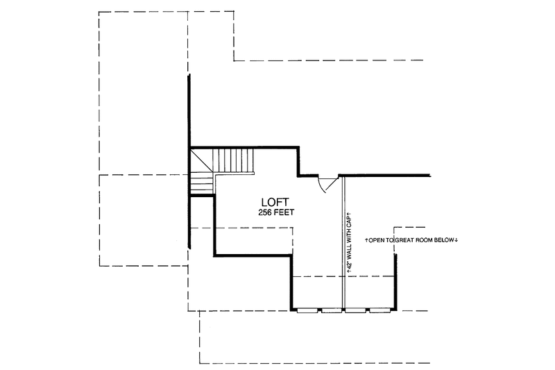 Home Plan - Floor Plan - Other Floor for Craftsman House Plan #952-245 - 2 bed, 2 bath