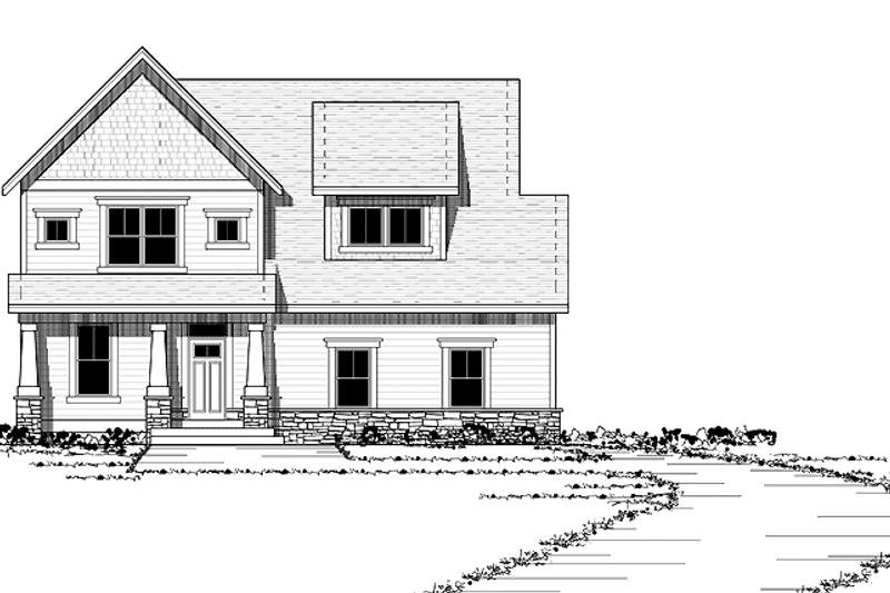 Home Plan - European Exterior - Front Elevation Plan #51-626