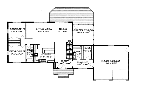 Dream House Plan - Country Floor Plan - Main Floor Plan #980-4
