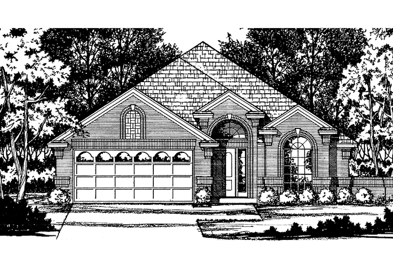 Dream House Plan - Exterior - Front Elevation 3 for Traditional House Plan #40-488 - 3 bed, 2 bath