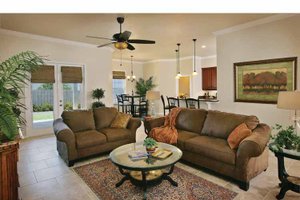 Interior - Family Room for Country House Plan #938-11 - 3 bed, 2.5 bath