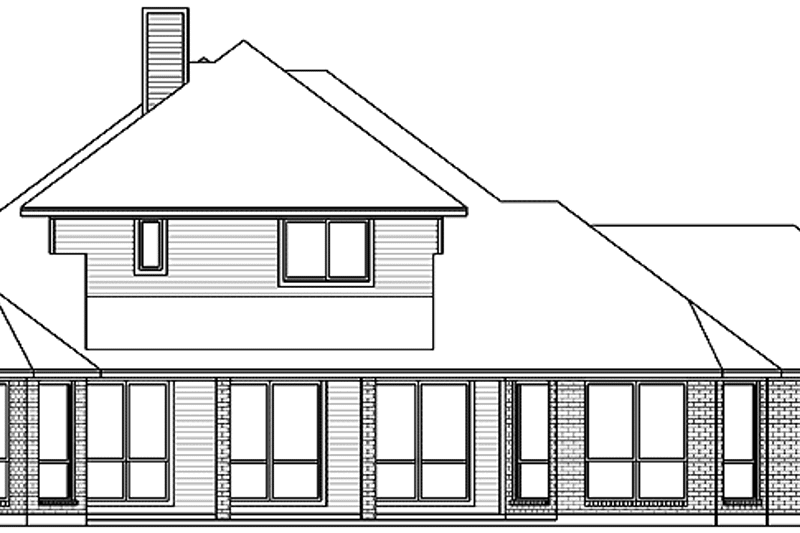 Dream House Plan - Exterior - Rear Elevation for European House Plan #84-712 - 4 bed, 4 bath