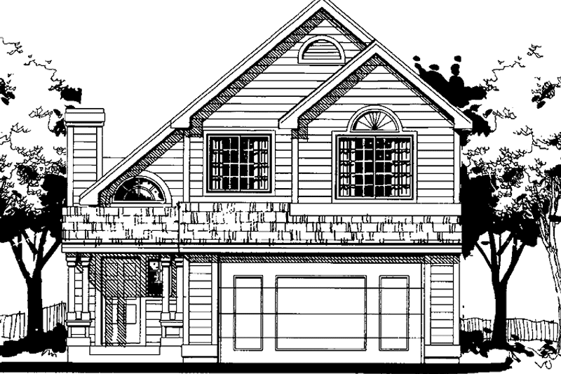 Dream House Plan - Exterior - Front Elevation 3 for Country House Plan #300-109 - 3 bed, 2.5 bath