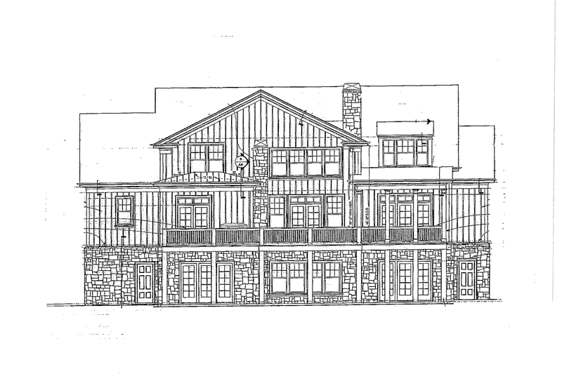 Home Plan - Exterior - Rear Elevation 1 for Craftsman House Plan #429-272 - 3 bed, 3.5 bath