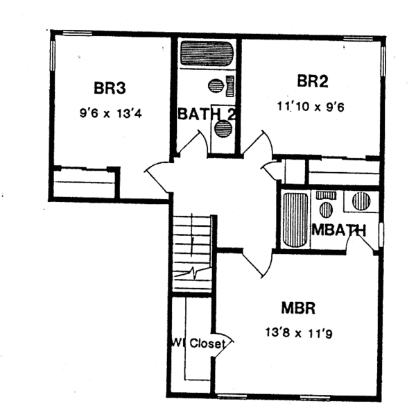 House Design - Country Floor Plan - Upper Floor Plan #316-203