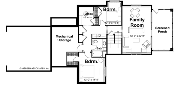 Home Plan - Traditional Floor Plan - Lower Floor Plan #928-181
