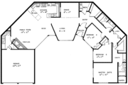 Contemporary Style House Plan - 3 Beds 2.5 Baths 2294 Sq/Ft Plan #60-963 