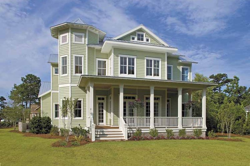 Architectural House Design - Exterior - Rear Elevation for Country House Plan #930-358 - 6 bed, 4.5 bath