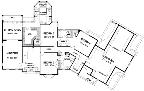 House Design - Craftsman Floor Plan - Upper Floor Plan #328-438