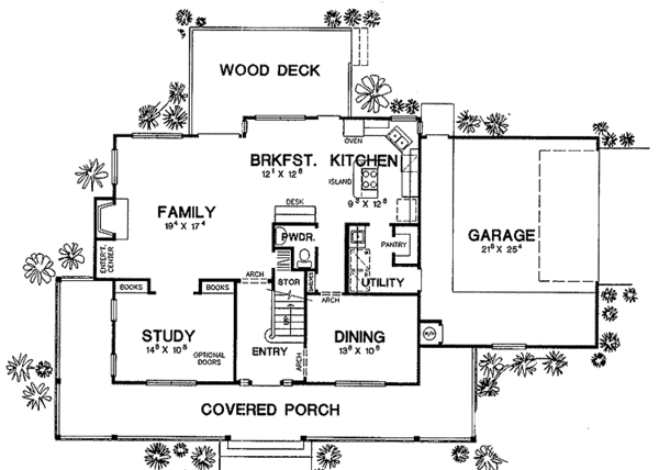 Home Plan - Country Floor Plan - Main Floor Plan #472-261