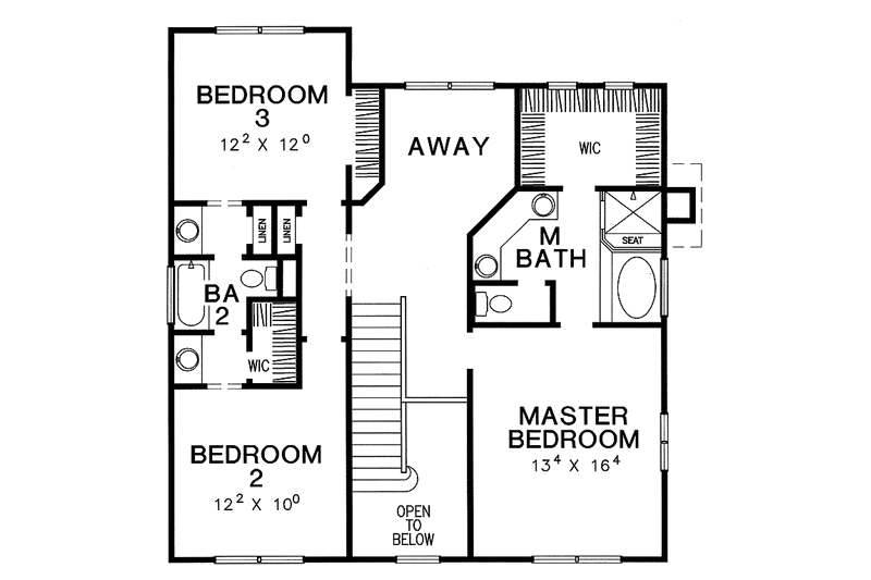 Home Plan - Floor Plan - Upper Floor for Craftsman House Plan #472-186 - 3 bed, 3 bath