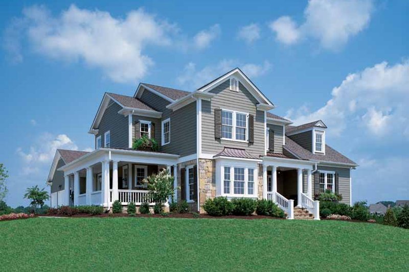 House Plan Design - Country Exterior - Front Elevation Plan #429-258