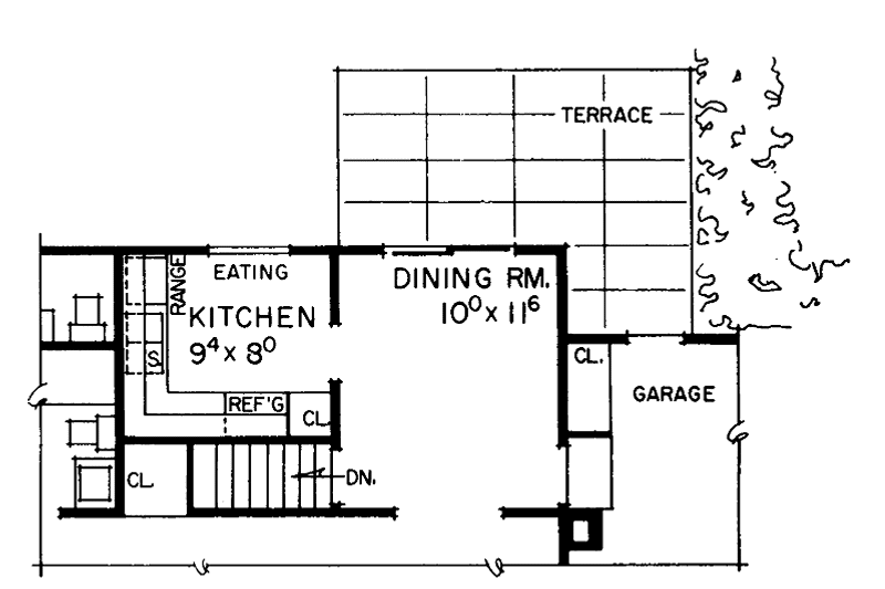 House Blueprint - Floor Plan - Other Floor for Ranch House Plan #72-502 - 3 bed, 1.5 bath