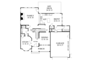 Colonial Style House Plan - 4 Beds 4 Baths 3025 Sq/Ft Plan #1053-64 