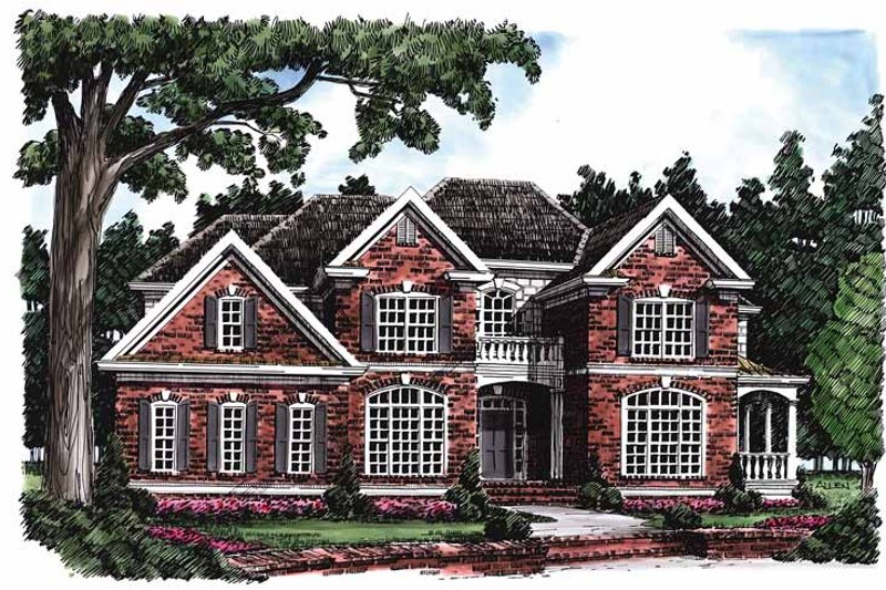 Home Plan - Exterior - Front Elevation 3 for Colonial House Plan #927-191 - 4 bed, 3.5 bath