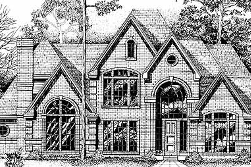 House Blueprint - Country Exterior - Front Elevation Plan #974-1