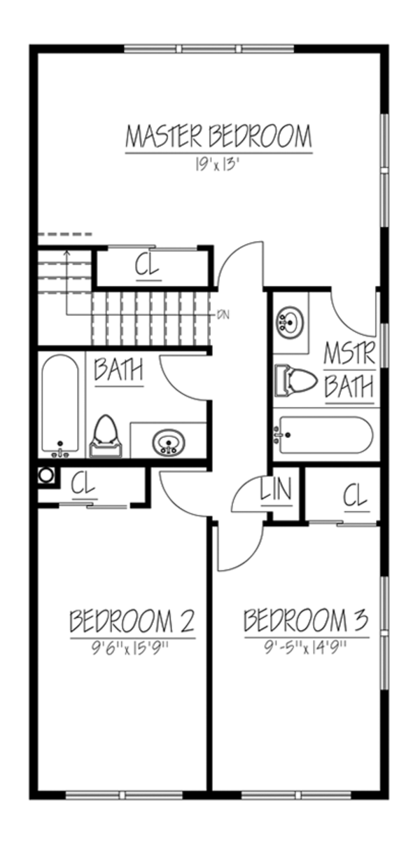 Dream House Plan - Traditional Floor Plan - Upper Floor Plan #1061-33
