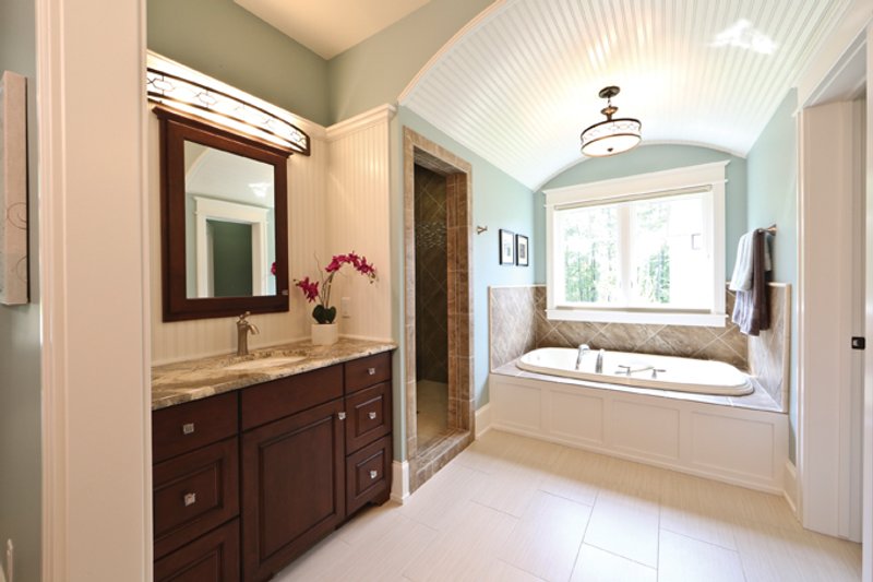 House Blueprint - Interior - Master Bathroom 1 for European House Plan #928-267 - 4 bed, 5 bath
