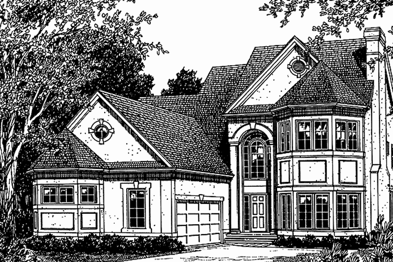 Dream House Plan - Craftsman Exterior - Front Elevation Plan #453-221