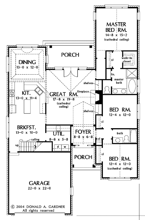 Dream House Plan - Traditional Floor Plan - Main Floor Plan #929-717