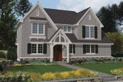 Tudor Style House Plan - 4 Beds 2.5 Baths 1882 Sq/Ft Plan #48-872 