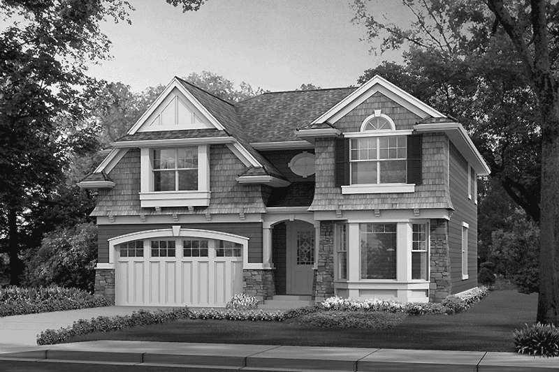 Home Plan - Exterior - Front Elevation 3 for Craftsman House Plan #132-259 - 4 bed, 2.5 bath