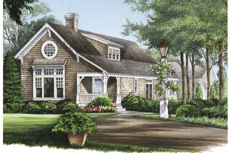 Architectural House Design - Colonial Exterior - Front Elevation Plan #137-324
