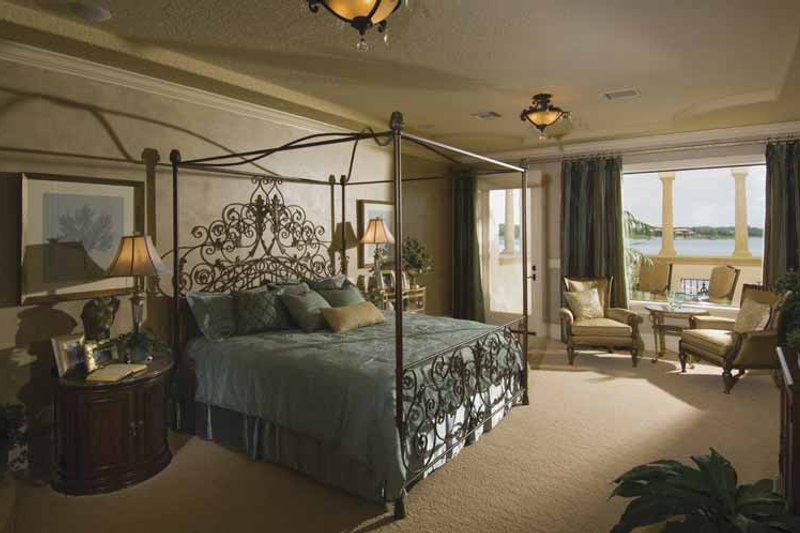 Dream House Plan - Interior - Master Bedroom for Mediterranean House Plan #1039-1 - 5 bed, 6 bath