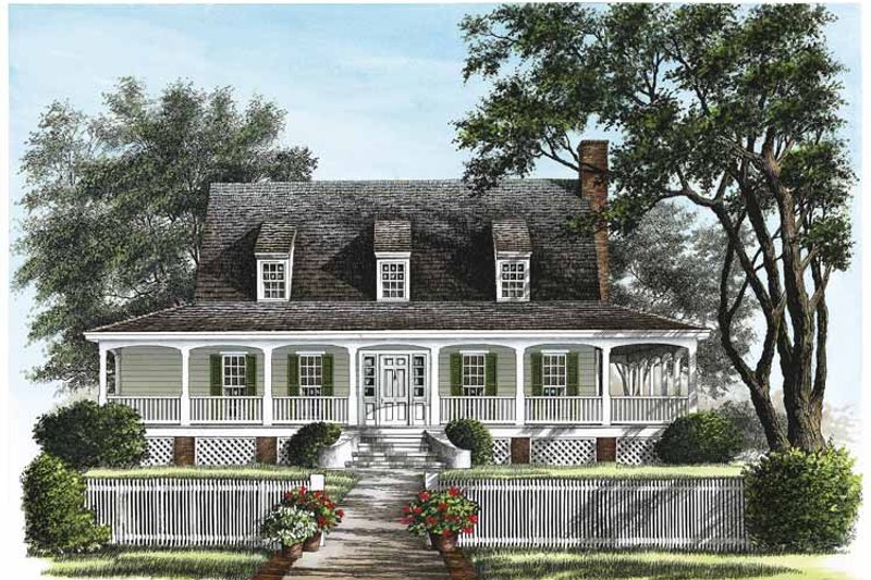 House Blueprint - Traditional Exterior - Front Elevation Plan #137-329