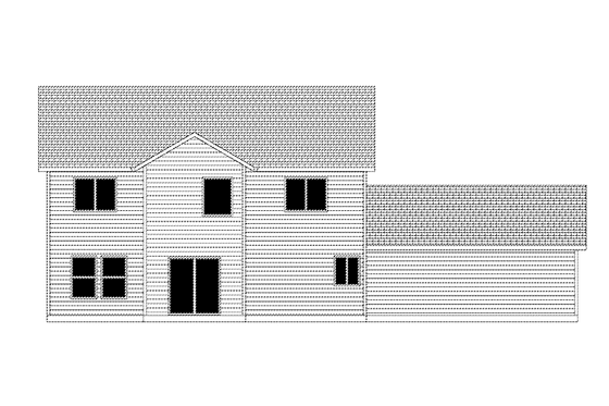 Exterior - Rear Elevation for Craftsman House Plan #943-35 - 3 bed, 2.5 bath