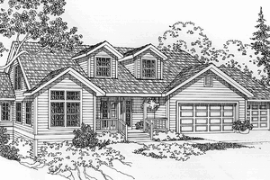 Architectural House Design - Country Exterior - Front Elevation Plan #997-5