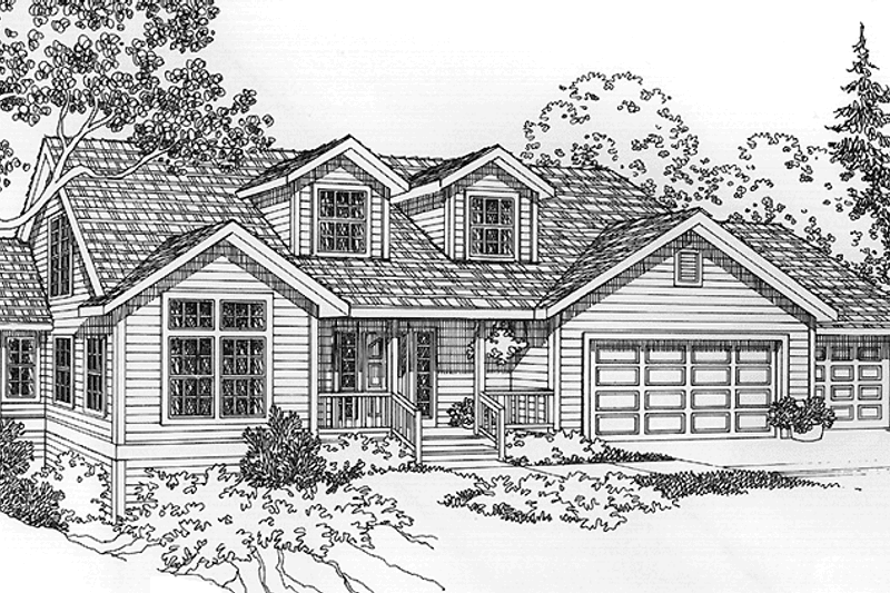 Dream House Plan - Country Exterior - Front Elevation Plan #997-5