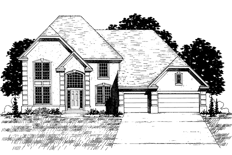 Dream House Plan - Traditional Exterior - Front Elevation Plan #320-876