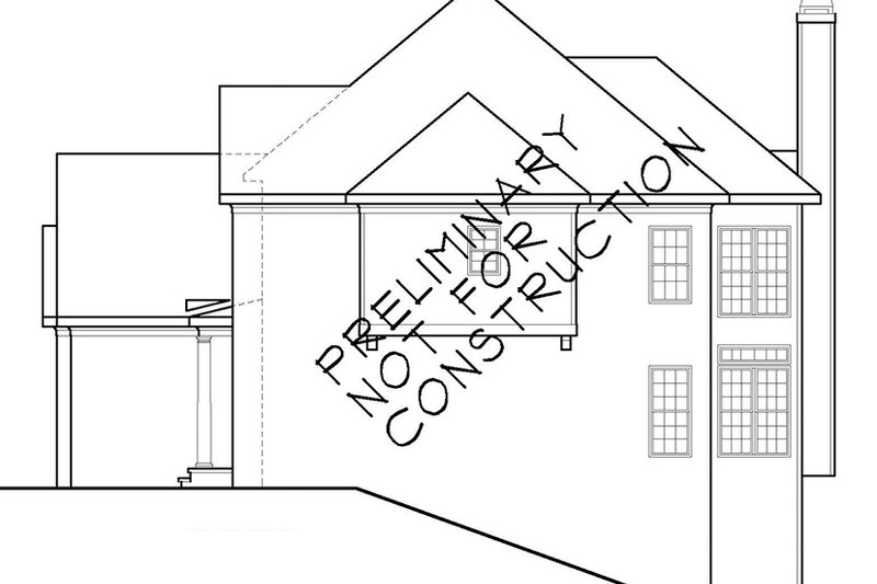 House Plan Design - Exterior - Other Elevation for Colonial House Plan #927-564 - 5 bed, 4 bath