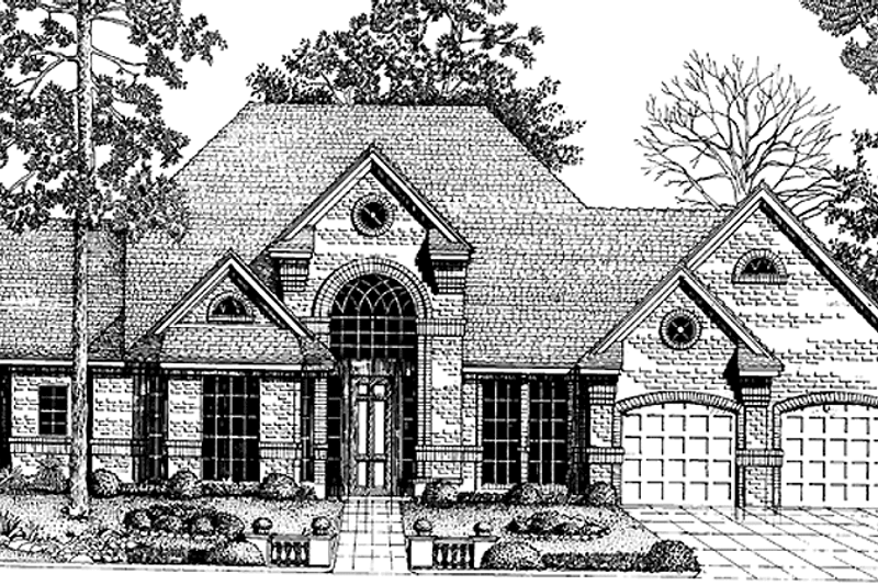 Architectural House Design - Traditional Exterior - Front Elevation Plan #974-32