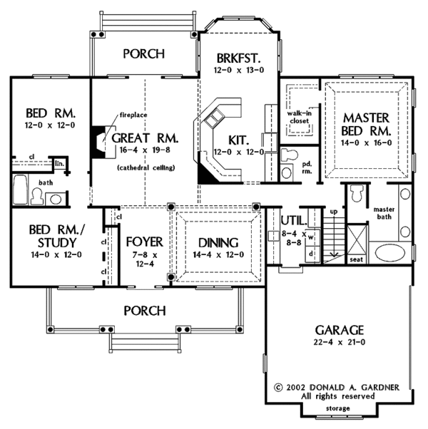 Dream House Plan - Country Floor Plan - Main Floor Plan #929-673