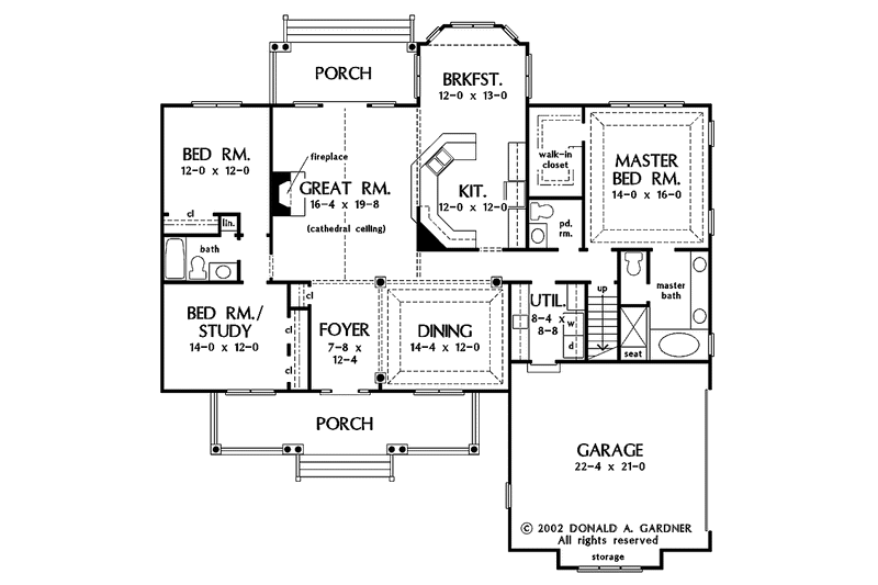 Home Plan - Floor Plan - Main Floor for Country House Plan #929-673 - 3 bed, 2.5 bath