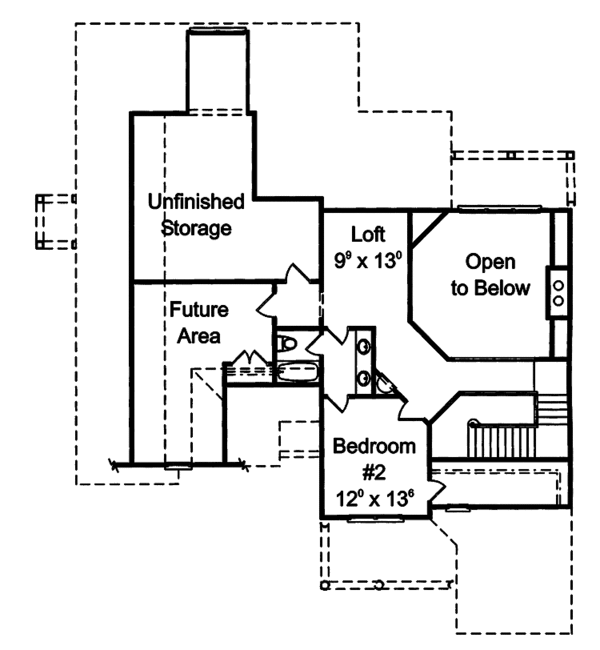House Design - Country Floor Plan - Upper Floor Plan #429-291