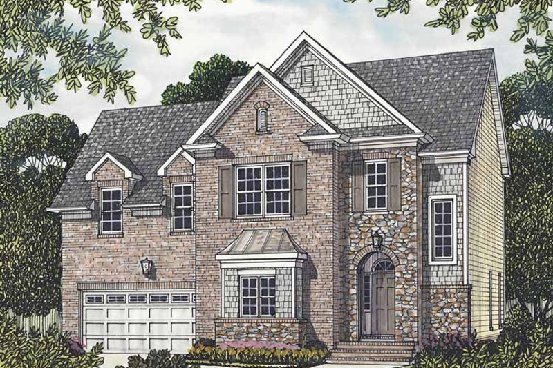 Dream House Plan - Exterior - Front Elevation 3 for Traditional House Plan #453-519 - 3 bed, 2.5 bath