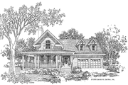 Country Style House Plan - 3 Beds 2.5 Baths 1893 Sq/Ft Plan #929-402 