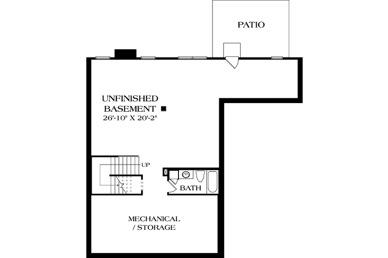Home Plan - Floor Plan - Lower Floor for Traditional House Plan #453-552 - 4 bed, 4.5 bath