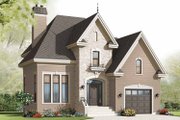 European Style House Plan - 3 Beds 1.5 Baths 1877 Sq/Ft Plan #23-2539 