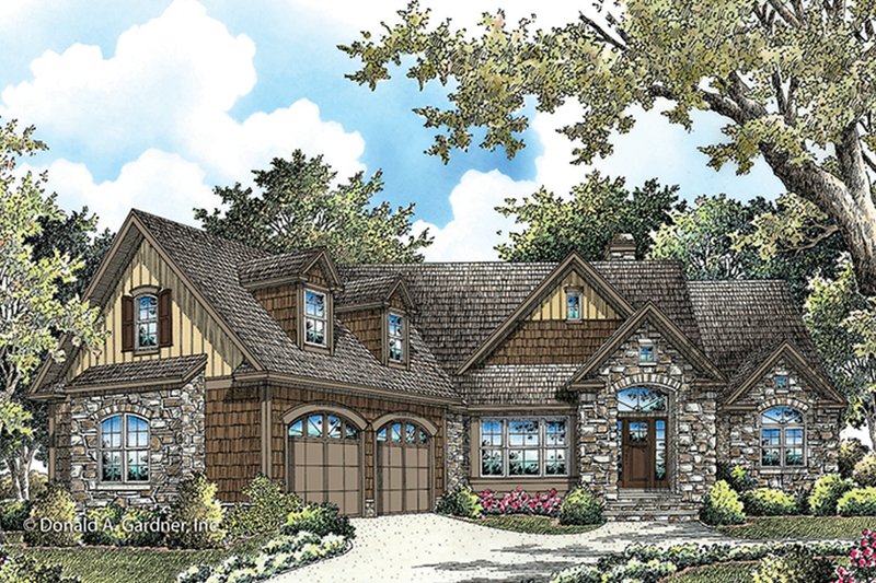 Dream House Plan - Exterior - Front Elevation 4 for Cottage House Plan #929-992 - 4 bed, 4 bath