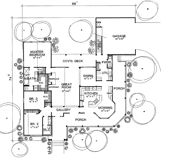 House Design - Country Floor Plan - Main Floor Plan #472-157