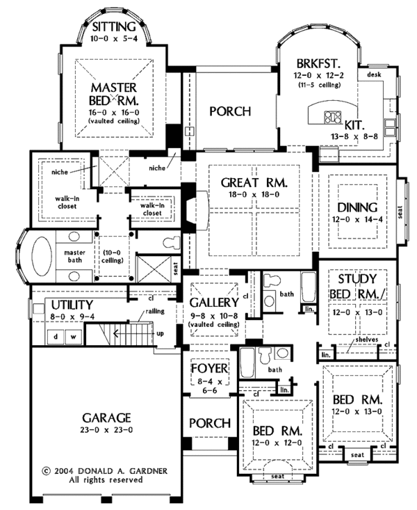 Dream House Plan - Country Floor Plan - Main Floor Plan #929-736