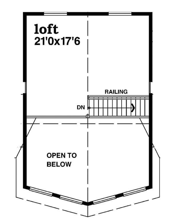 Home Plan - Contemporary Floor Plan - Upper Floor Plan #47-931