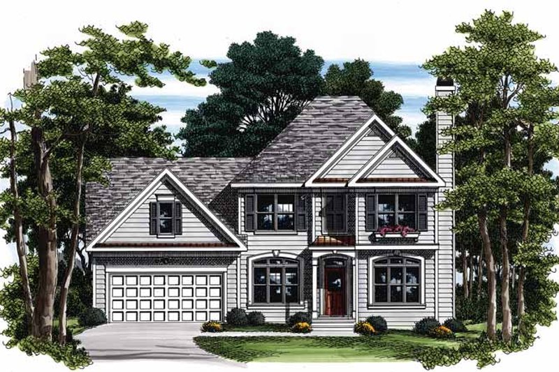House Design - Colonial Exterior - Front Elevation Plan #927-92