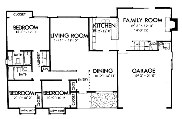 Dream House Plan - Contemporary Floor Plan - Main Floor Plan #320-795