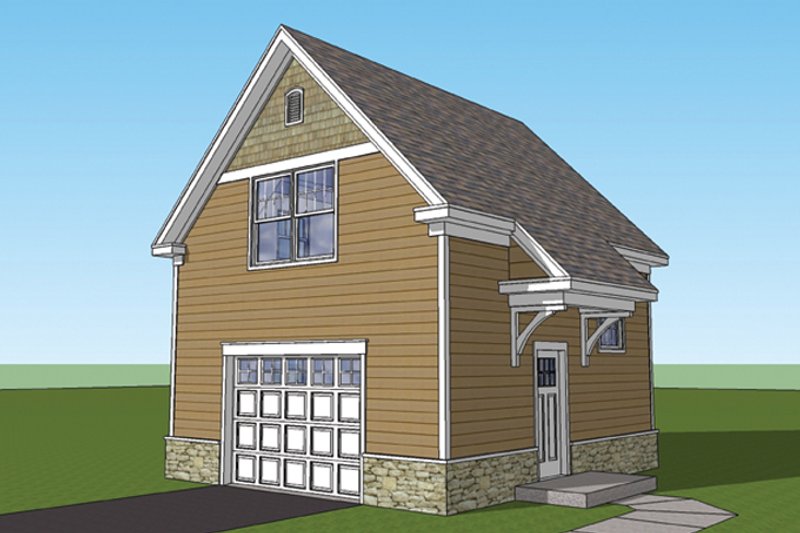 Architectural House Design - Craftsman Exterior - Front Elevation Plan #1029-65